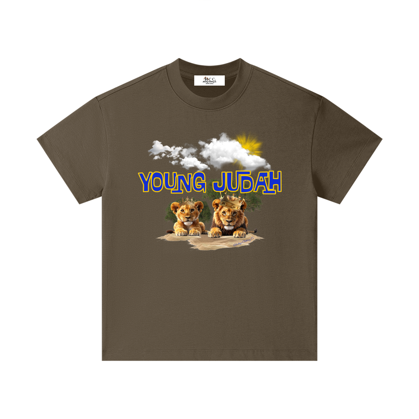 HeritageClothingCo.,heritageclothingco,Yahuah,Yahusha,100% Cotton,Young Judah,Short-Sleeve,Children,Graphic Tee,Short-Sleeves