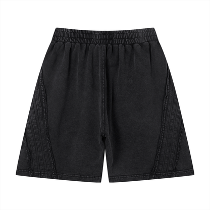 100 percent cotton,faith-based apparel,set apart clothing,righteouswear,scripture apparel,shorts,retro shorts,vintage wash shorts,cotton shorts,revelation 7 4