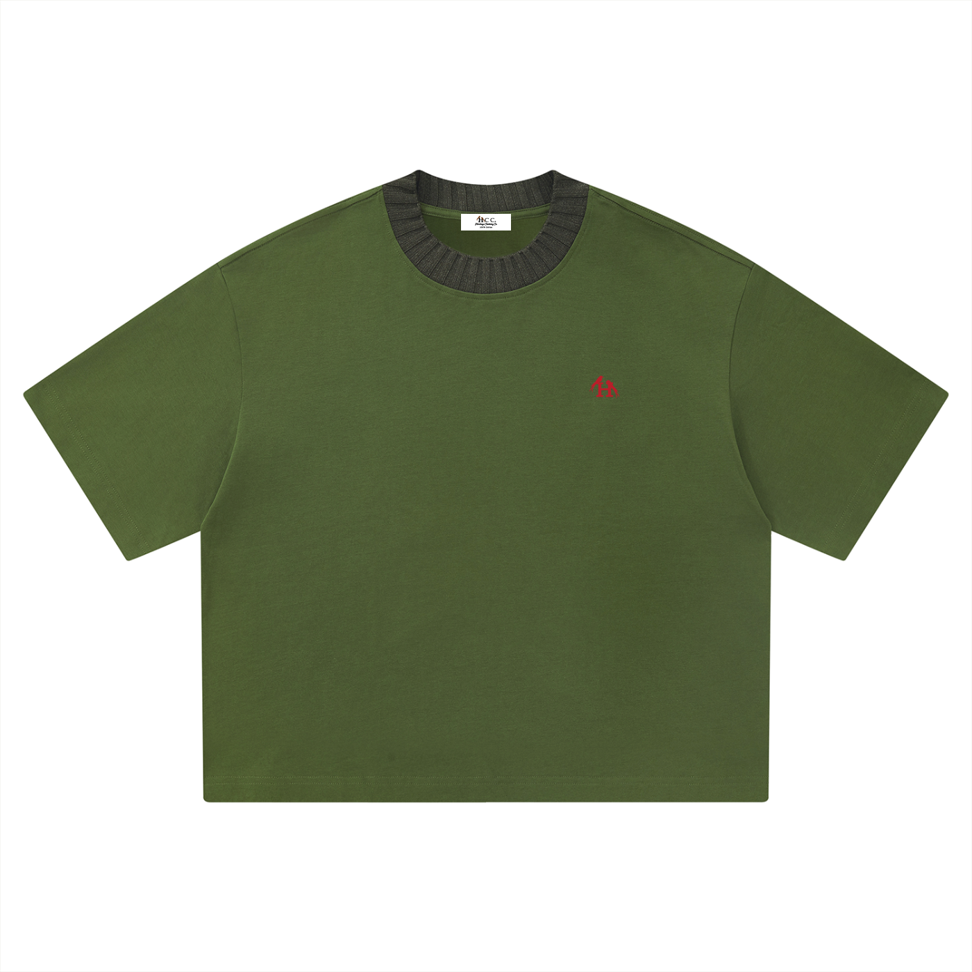 Heritage H Knitted Neck Short-Sleeve T-Shirt