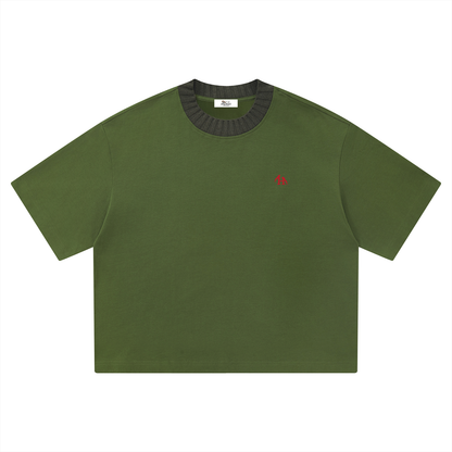 Heritage H Knitted Neck Short-Sleeve T-Shirt