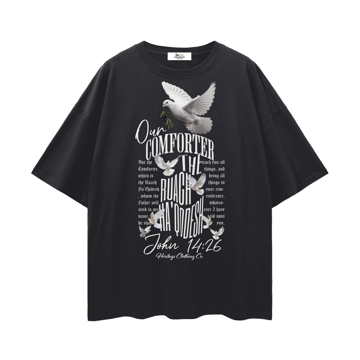 100 percent cotton t-shirt,lightweight cotton t-shirt,drop shoulder t-shirt,breathable cotton t-shirt,relaxed fit cotton t-shirt,loose fit t-shirt,cotton graphic t-shirt,israelite clothing,hebrew israelite apparel,scripture t-shirt