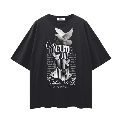 100 percent cotton t-shirt,lightweight cotton t-shirt,drop shoulder t-shirt,breathable cotton t-shirt,relaxed fit cotton t-shirt,loose fit t-shirt,cotton graphic t-shirt,israelite clothing,hebrew israelite apparel,scripture t-shirt
