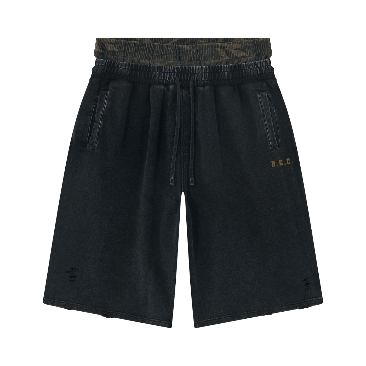 Men's Heritage Camo Waist Cotton Shorts