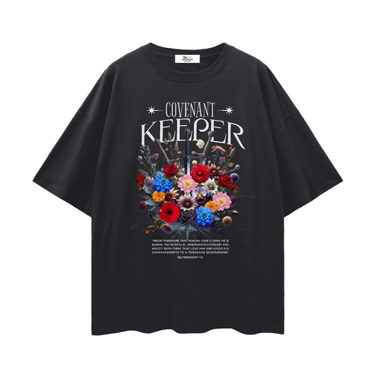 covenant keeper t shirt,deuteronomy 7 9 shirt,faith based apparel,100 percent cotton t shirt,drop shoulder tee,lightweight cotton shirt,heritage clothing co,biblical apparel,set apart clothing,israelite clothing