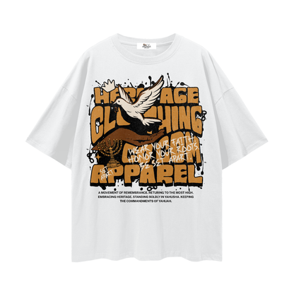 100 percent cotton t-shirt,lightweight cotton t-shirt,drop shoulder t-shirt,breathable cotton t-shirt,relaxed fit cotton t-shirt,loose fit t-shirt,cotton graphic t-shirt,israelite clothing,hebrew israelite apparel,scripture t-shirt
