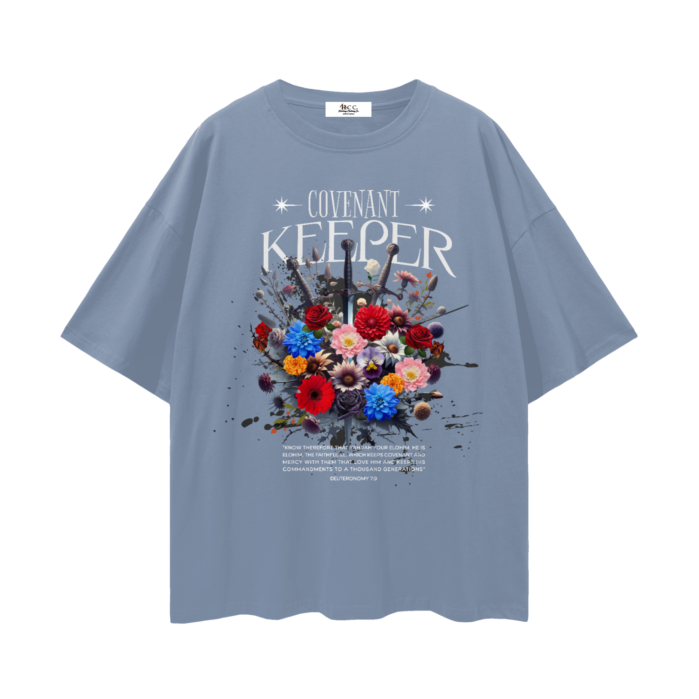 covenant keeper t shirt,deuteronomy 7 9 shirt,faith based apparel,100 percent cotton t shirt,drop shoulder tee,lightweight cotton shirt,heritage clothing co,biblical apparel,set apart clothing,israelite clothing
