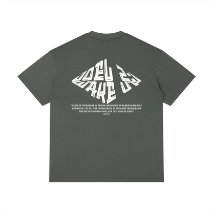 100 percent cotton,faith-based apparel,set apart clothing,righteouswear,scripture apparel,t-shirt,classic tee,regular fit tee,romans 13 11,joel 2 1