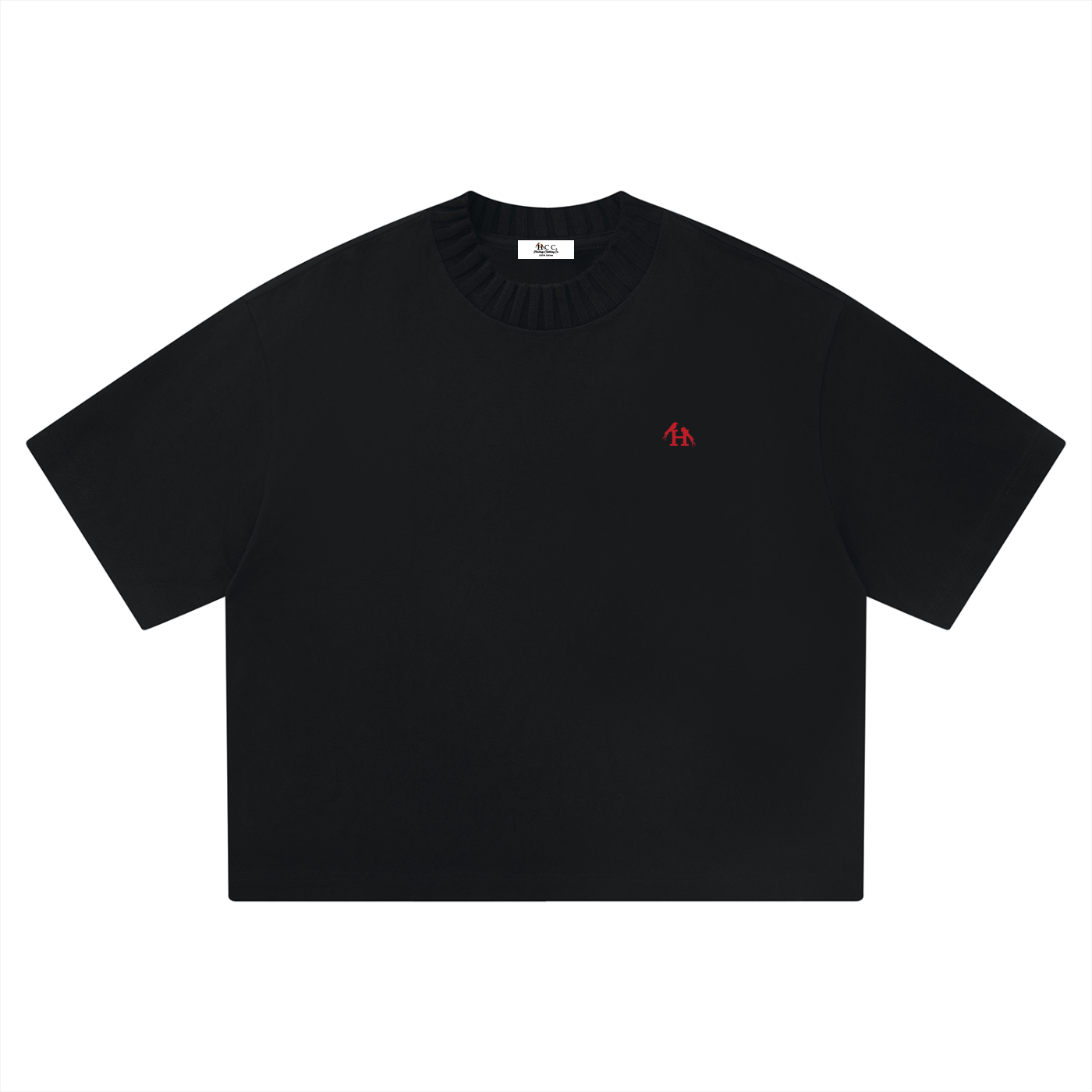 Heritage H Knitted Neck Short-Sleeve T-Shirt