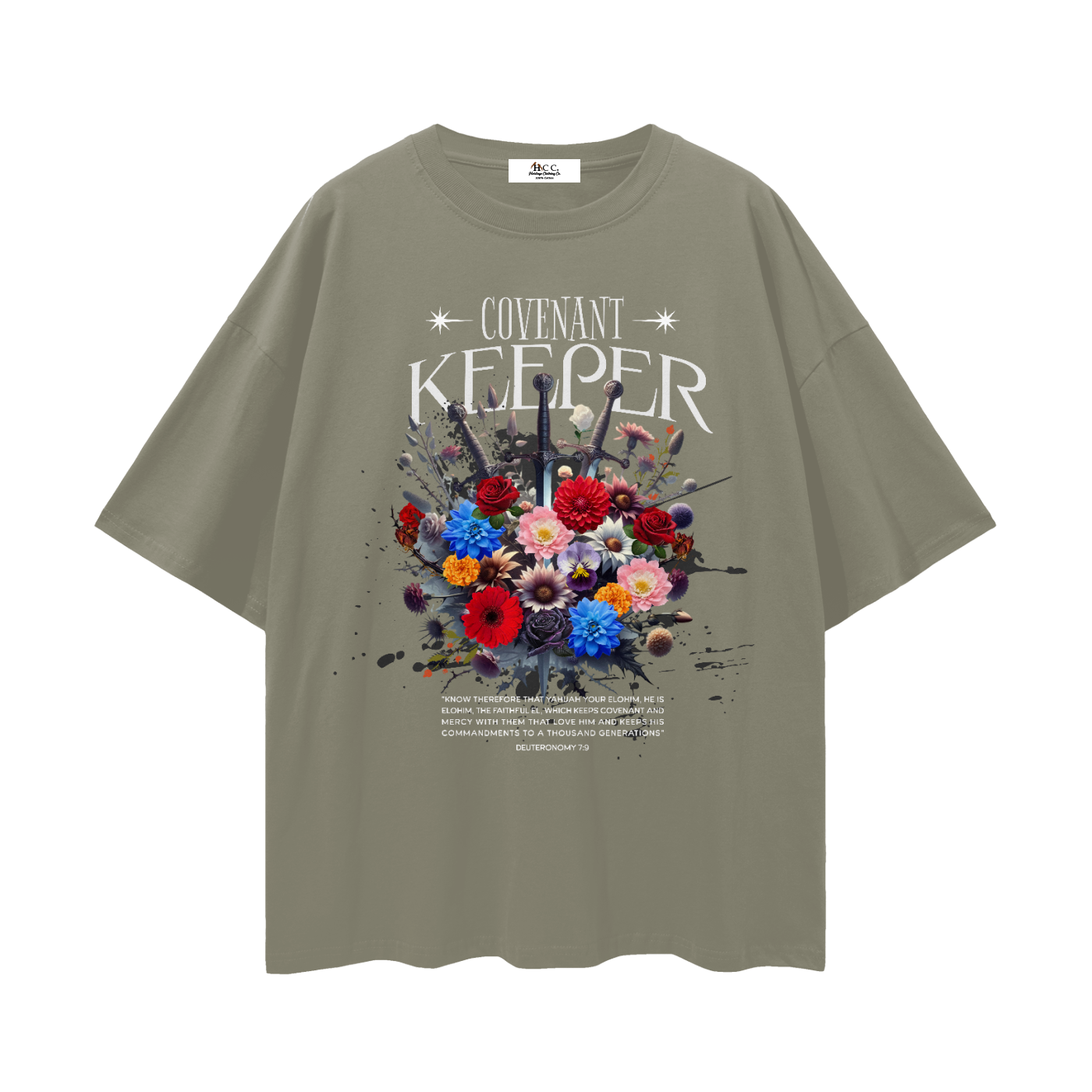 covenant keeper t shirt,deuteronomy 7 9 shirt,faith based apparel,100 percent cotton t shirt,drop shoulder tee,lightweight cotton shirt,heritage clothing co,biblical apparel,set apart clothing,israelite clothing