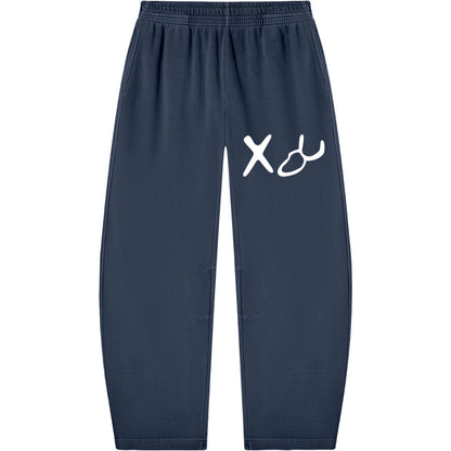 Aleph Tav Hebrew Pictograph Women's Barrel Leg Sweatpants
