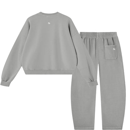 Aleph Tav Hebrew Pictograph Women's Light Gray Sweatsuit