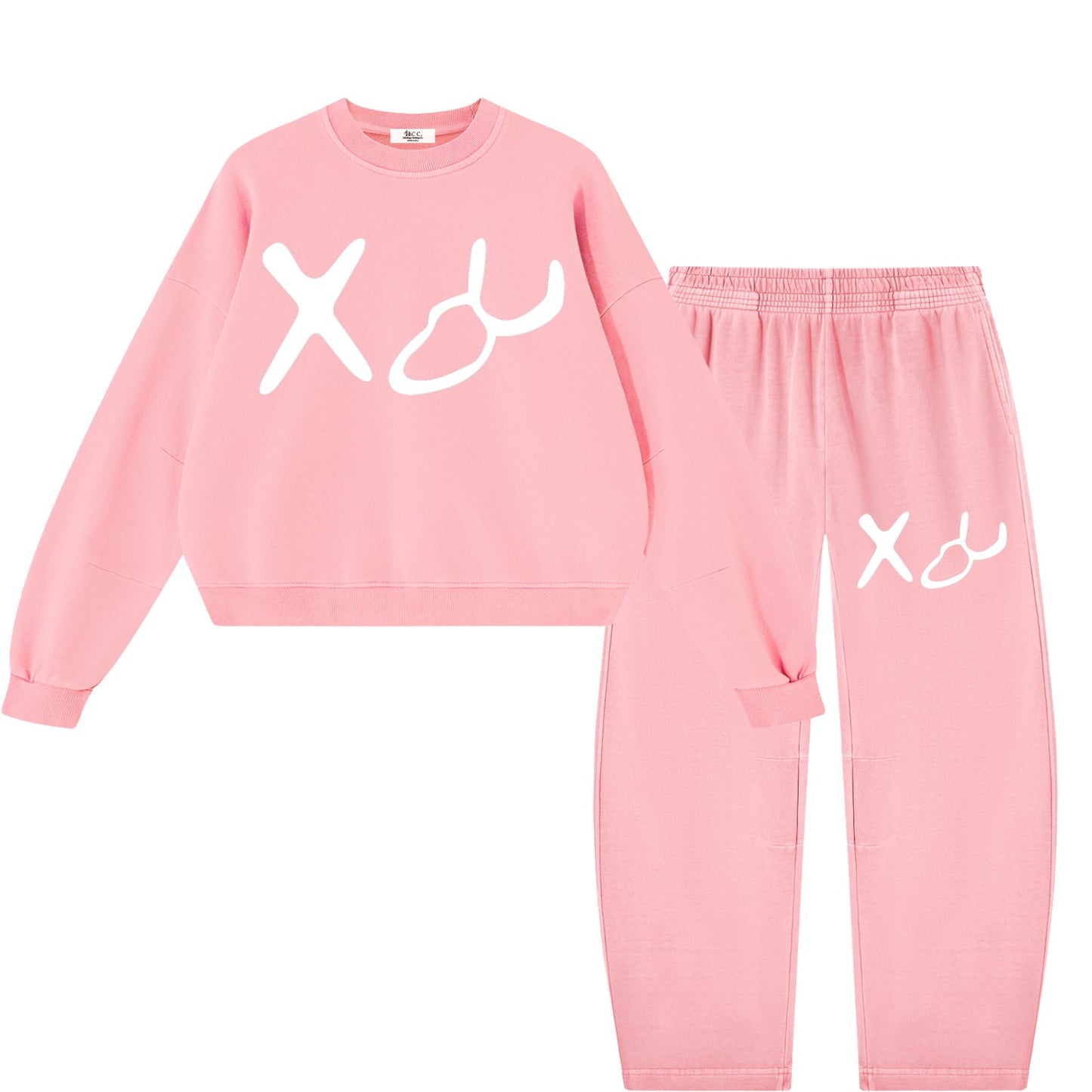 Aleph Tav Hebrew Pictograph Women's Pink Sweatsuit