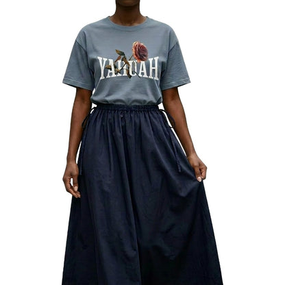 Heritage Essential Drawstring Maxi Skirt
