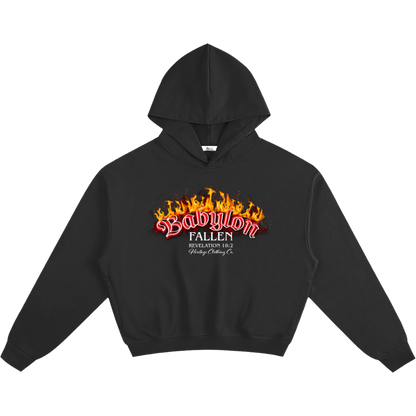 Babylon Fallen Women's Cropped Hoodie