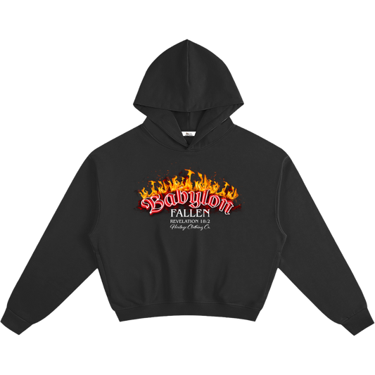 Babylon Fallen Women's Cropped Hoodie