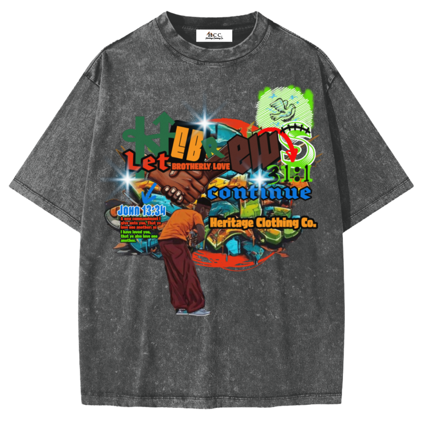 Brotherly Love Boy's Snow Washed Short-Sleeve T-Shirt