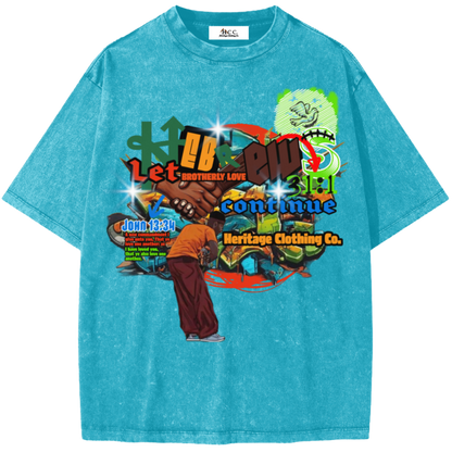 Brotherly Love Boy's Snow Washed Short-Sleeve T-Shirt