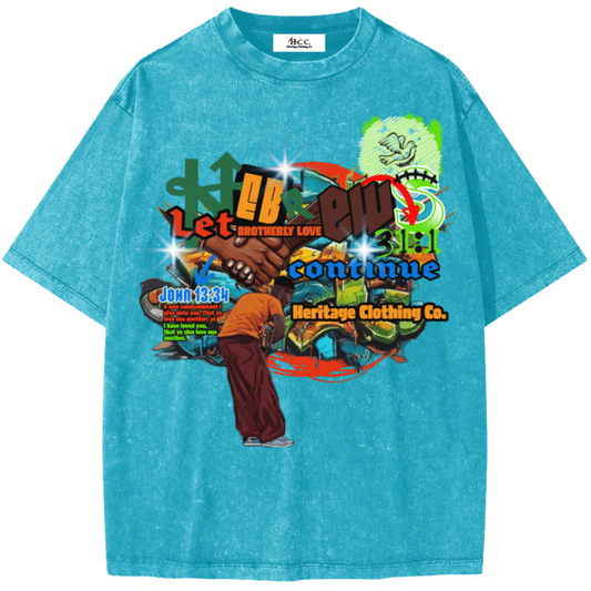 Brotherly Love Boy's Snow Washed Short-Sleeve T-Shirt