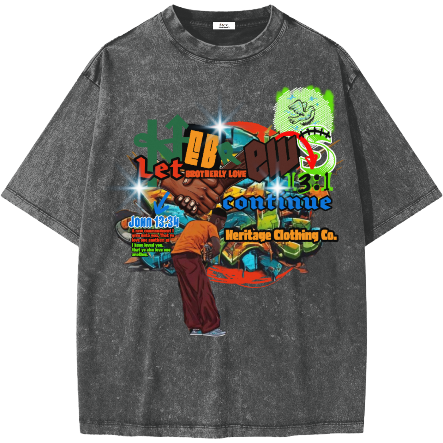 Brotherly Love Boy's Snow Washed Short-Sleeve T-Shirt