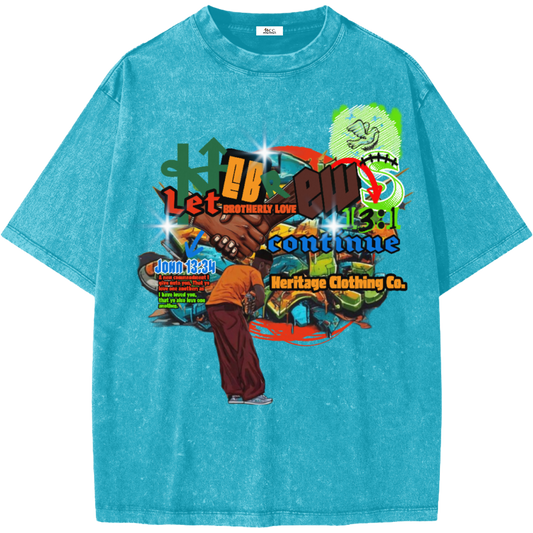 Brotherly Love Boy's Snow Washed Short-Sleeve T-Shirt