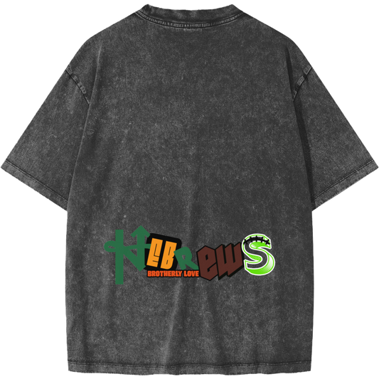 Brotherly Love Men's Snow Washed Short-Sleeve T-Shirt