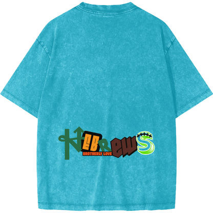 Brotherly Love Men's Snow Washed Short-Sleeve T-Shirt