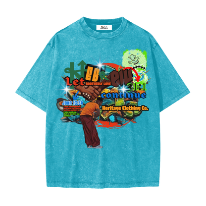 Brotherly Love Snow Washed Boy's Short-Sleeve T-Shirt