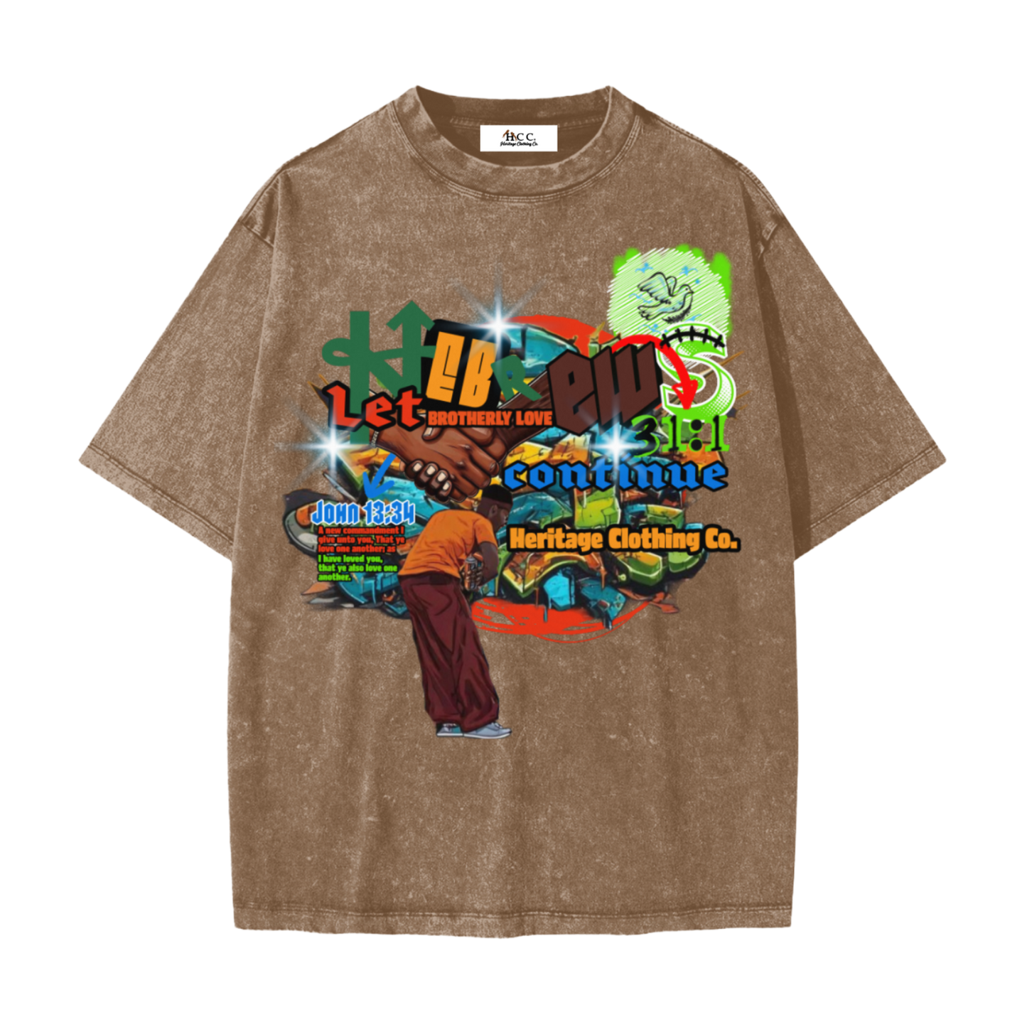 Brotherly Love Snow Washed Boy's Short-Sleeve T-Shirt