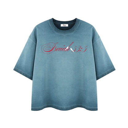 By His Stripes Reverse Dyed Boxy T-Shirt