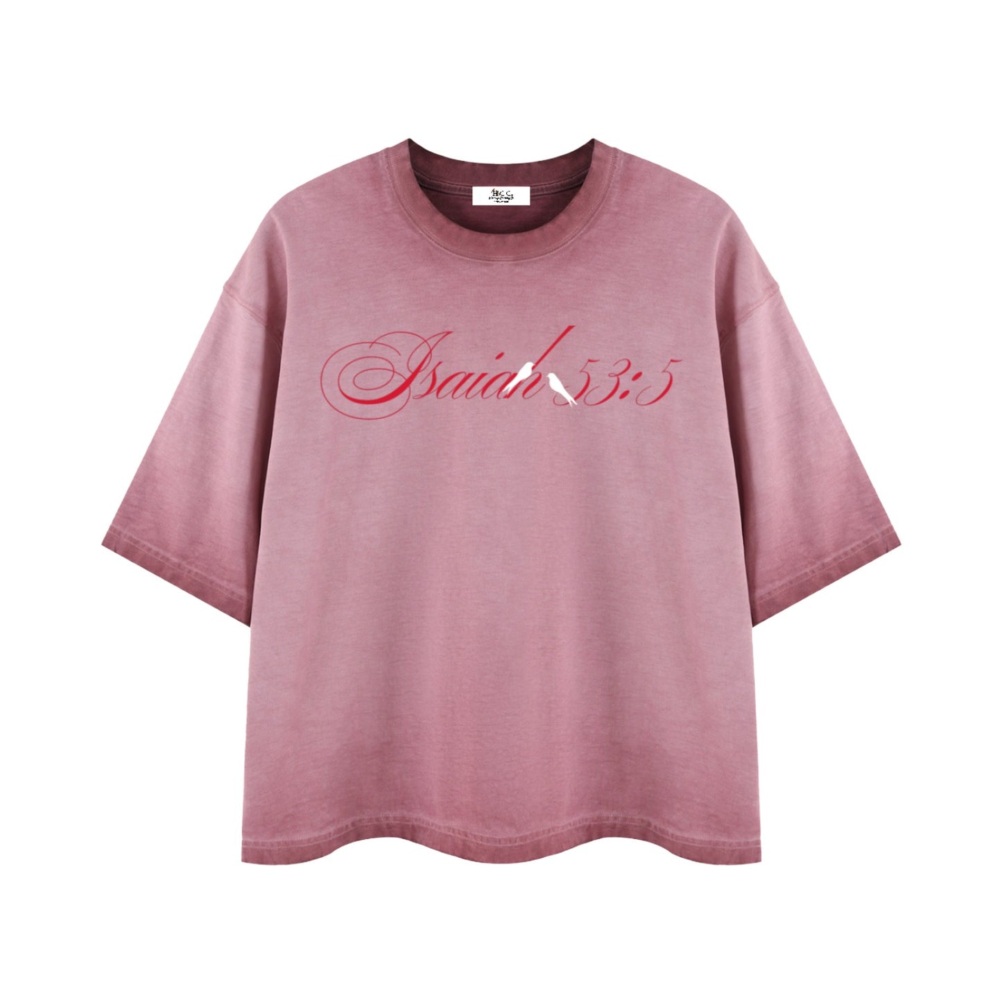 By His Stripes Reverse Dyed Boxy T-Shirt