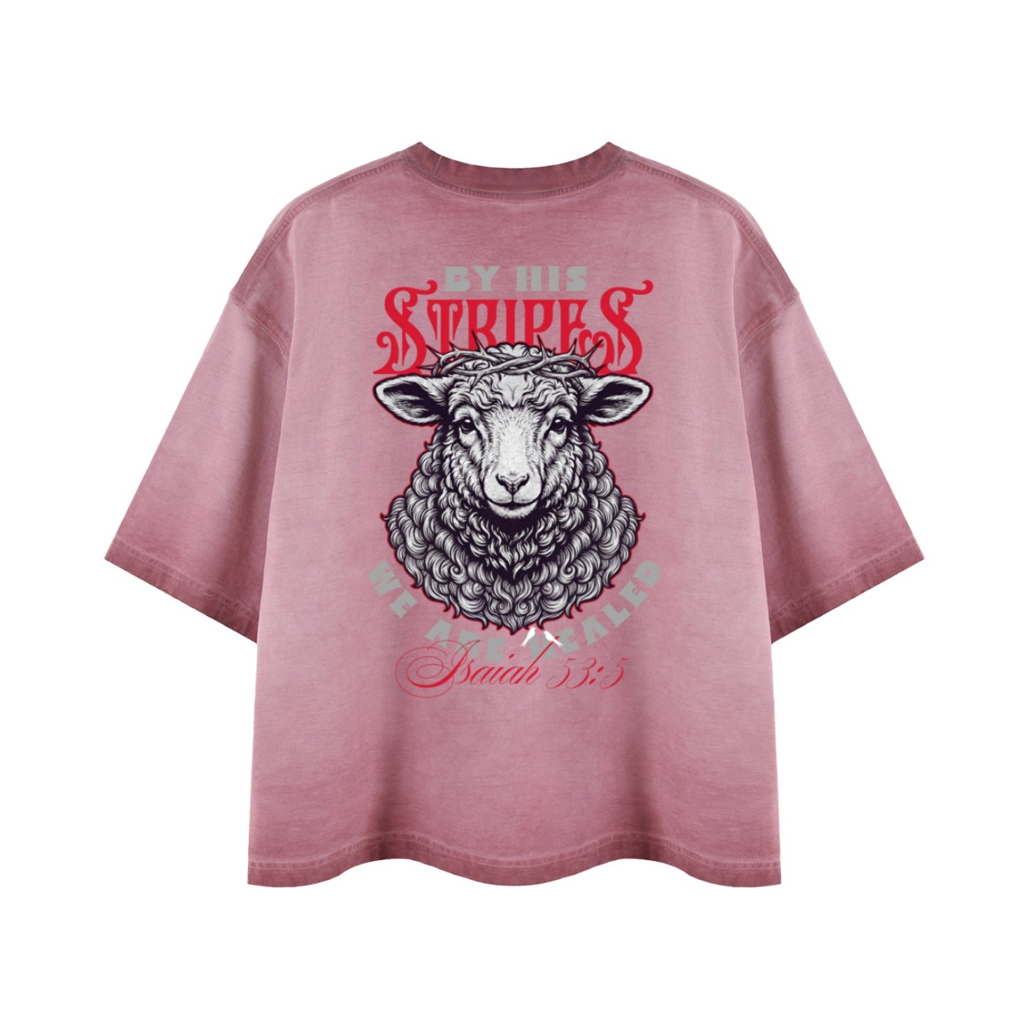 By His Stripes Reverse Dyed Boxy T-Shirt