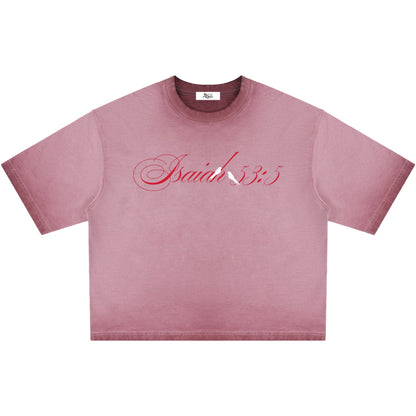 By His Stripes Reverse Dyed Boxy T-Shirt