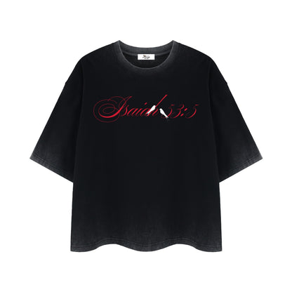 By His Stripes Reverse Dyed Boxy T-Shirt