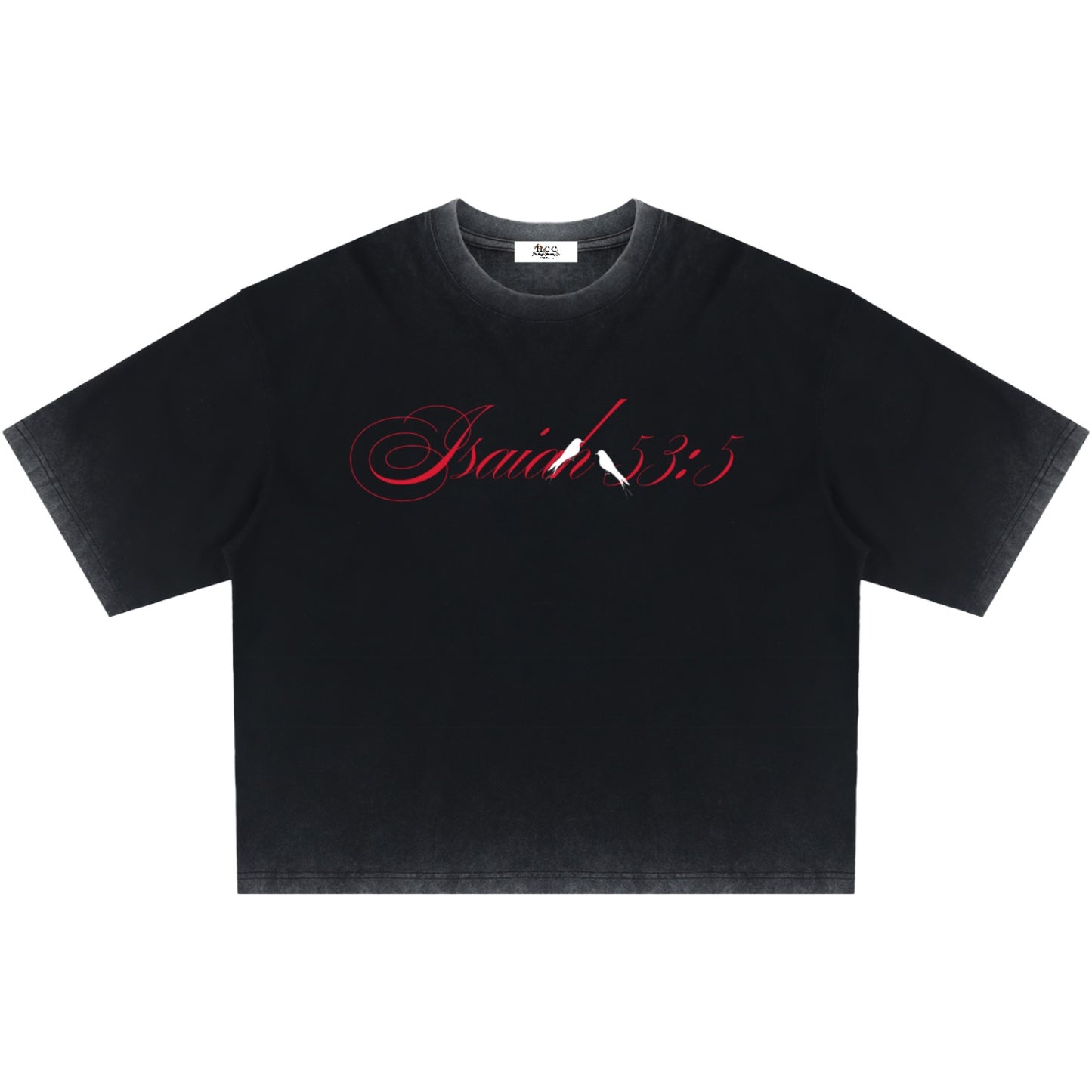 By His Stripes Reverse Dyed Boxy T-Shirt