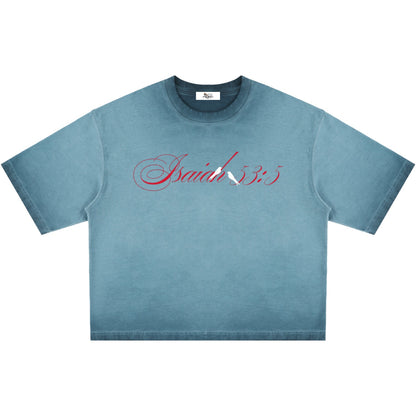 By His Stripes Reverse Dyed Boxy T-Shirt