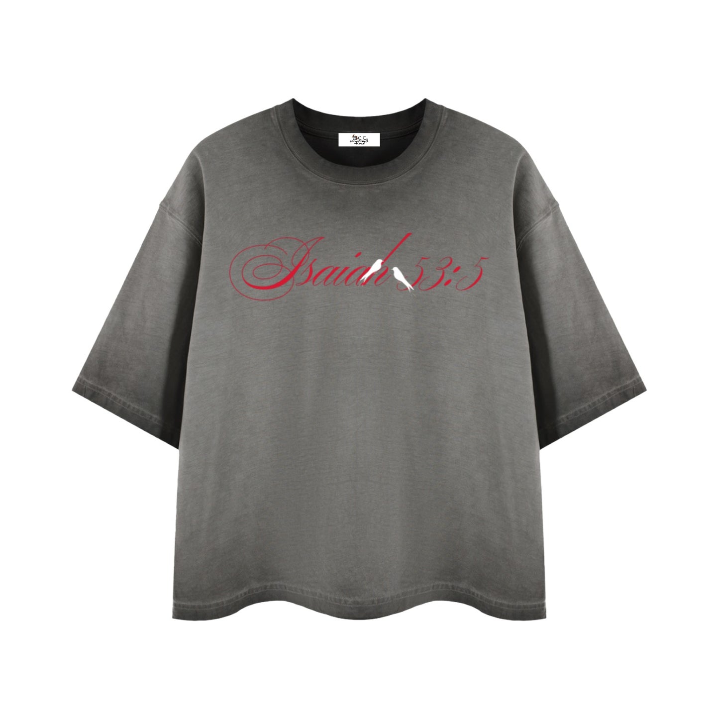 By His Stripes Reverse Dyed Boxy T-Shirt