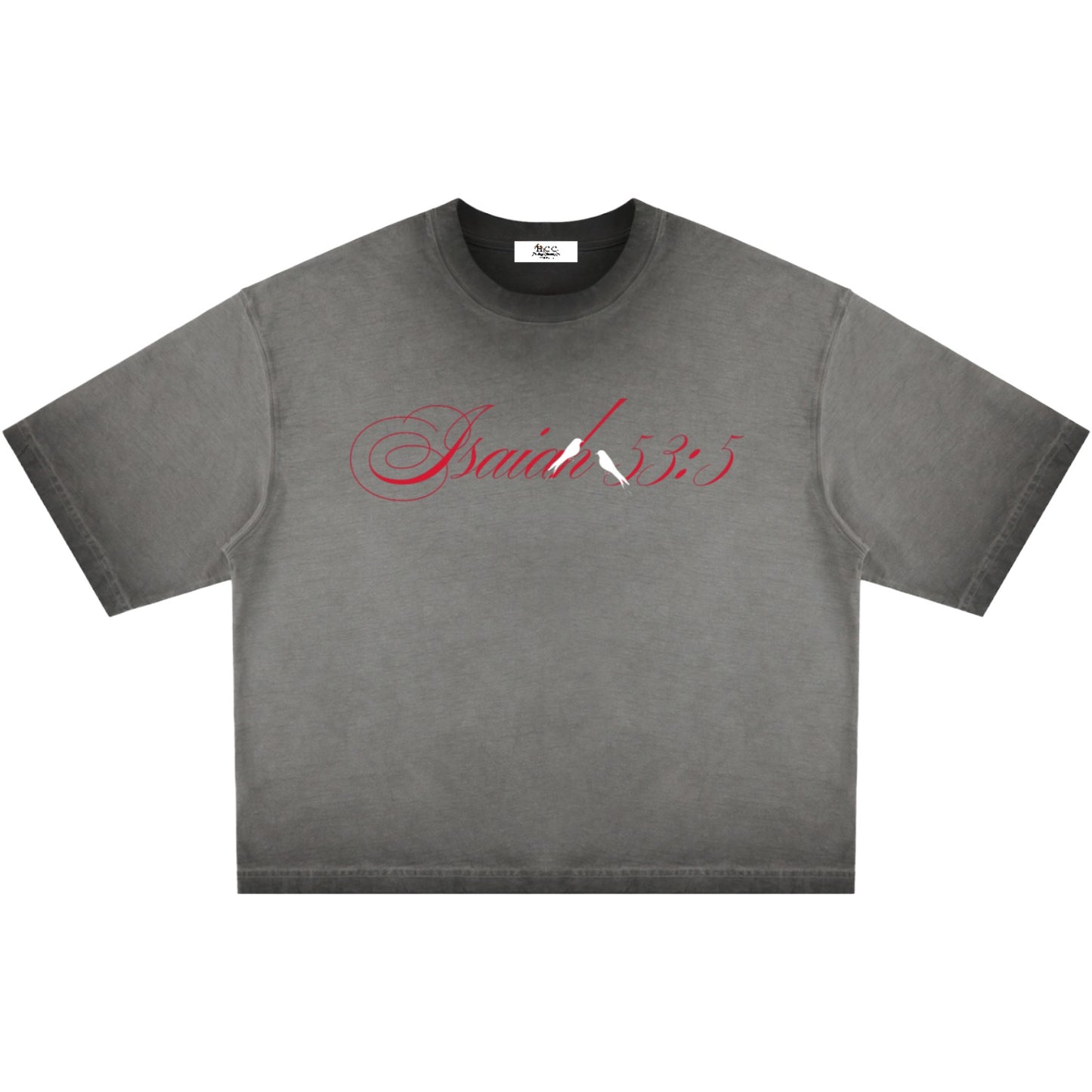 By His Stripes Reverse Dyed Boxy T-Shirt