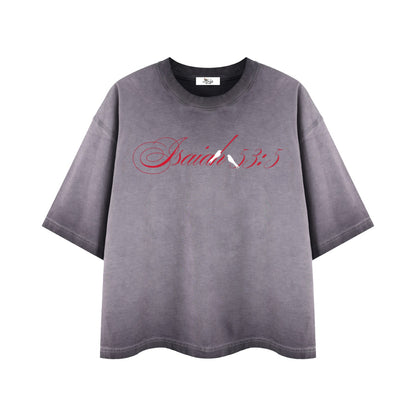 By His Stripes Reverse Dyed Boxy T-Shirt