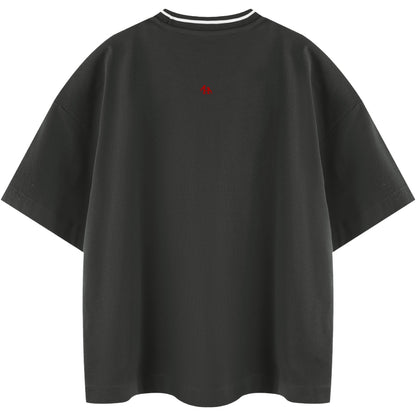 Choose Life Boxy Stripe Collar T-Shirt