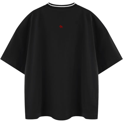 Choose Life Boxy Stripe Collar T-Shirt
