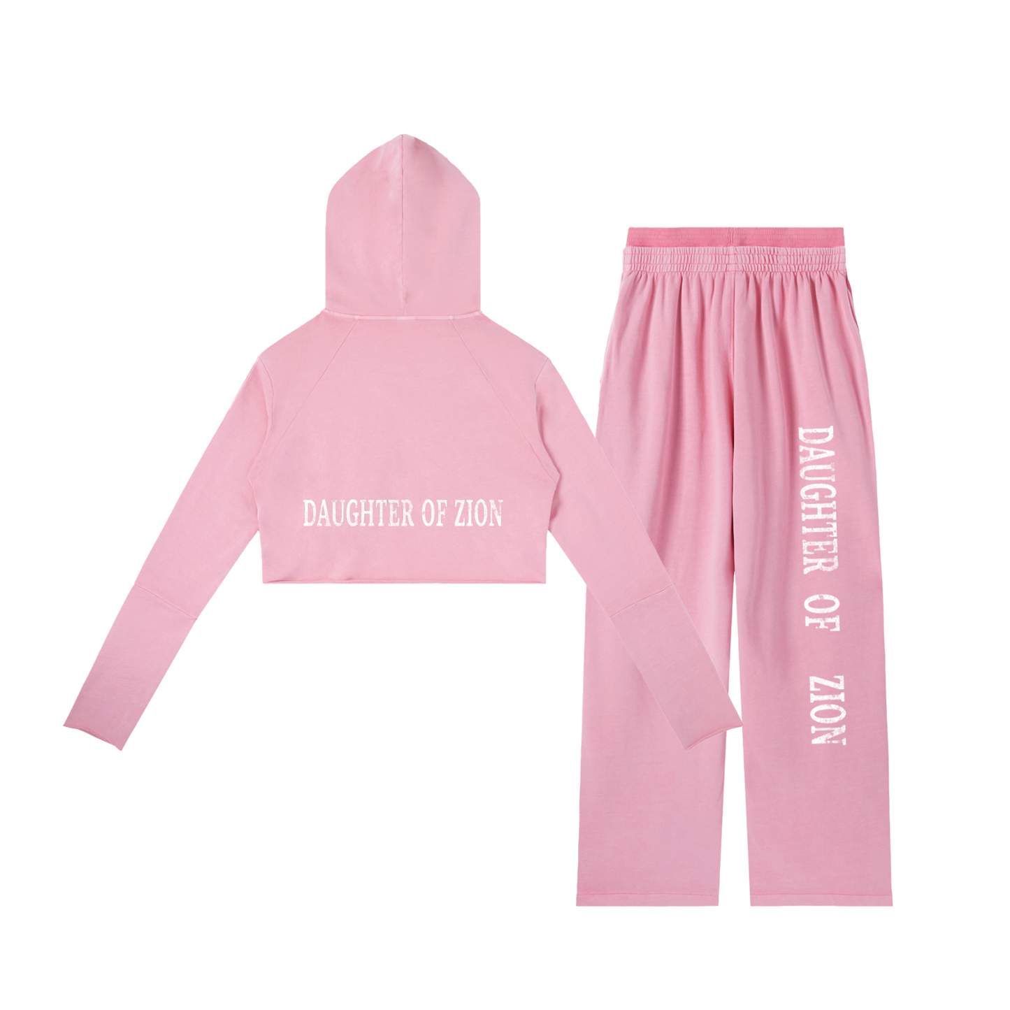 Daughter Of Zion Women's Rose Pink Sweatsuit Bundle