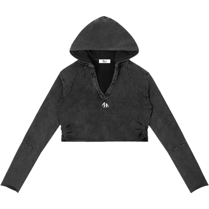 Daughter Of Zion Women's Raw Edge Hooded Pullover