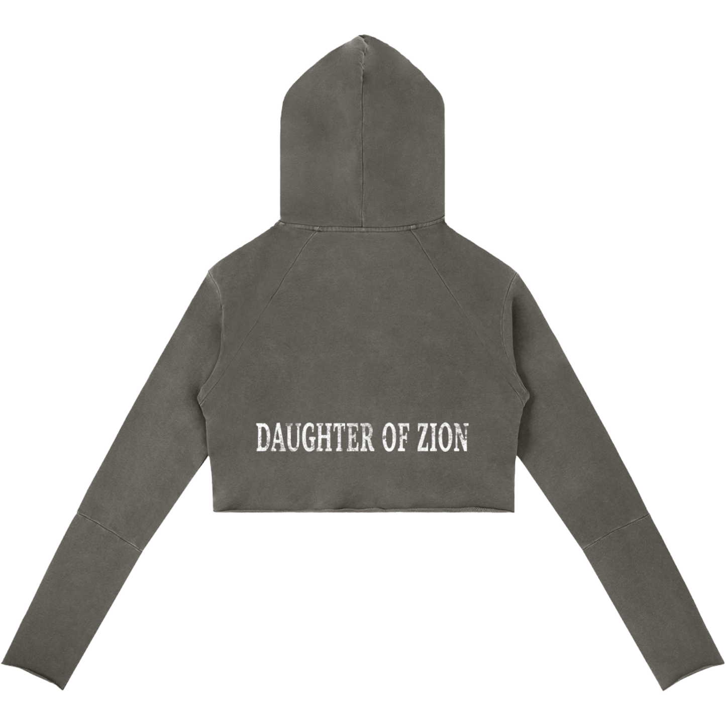 Daughter Of Zion Women's Raw Edge Hooded Pullover