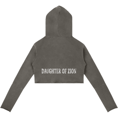 Daughter Of Zion Women's Raw Edge Hooded Pullover