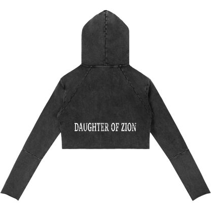 Daughter Of Zion Women's Raw Edge Hooded Pullover