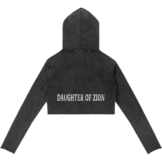 Daughter Of Zion Women's Raw Edge Hooded Pullover