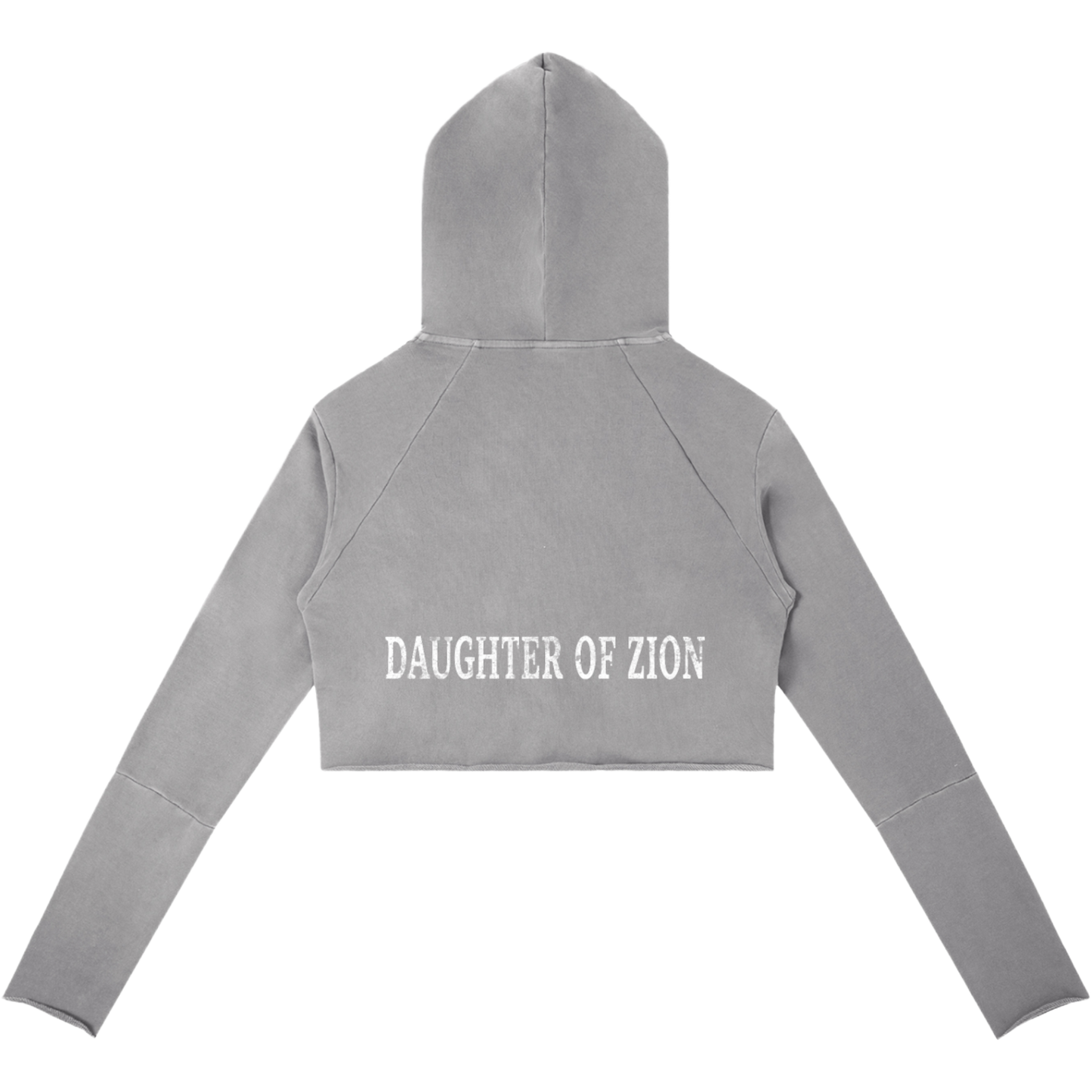 Daughter Of Zion Women's Raw Edge Hooded Pullover