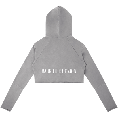 Daughter Of Zion Women's Raw Edge Hooded Pullover