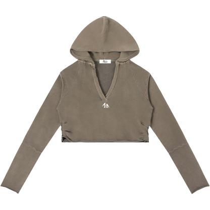 Daughter Of Zion Women's Raw Edge Hooded Pullover