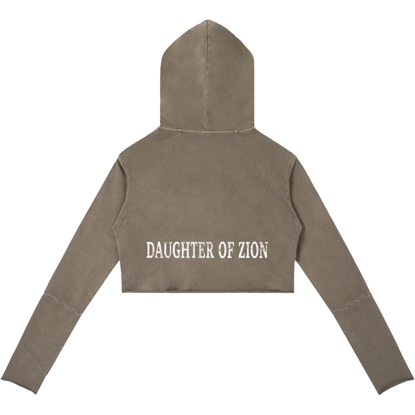 Daughter Of Zion Women's Raw Edge Hooded Pullover